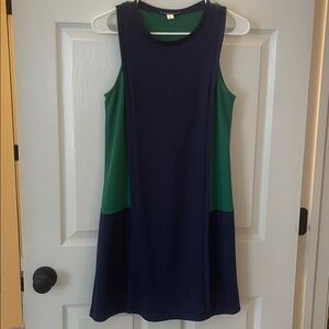 Pim + Larkin Navy and Green Dress
